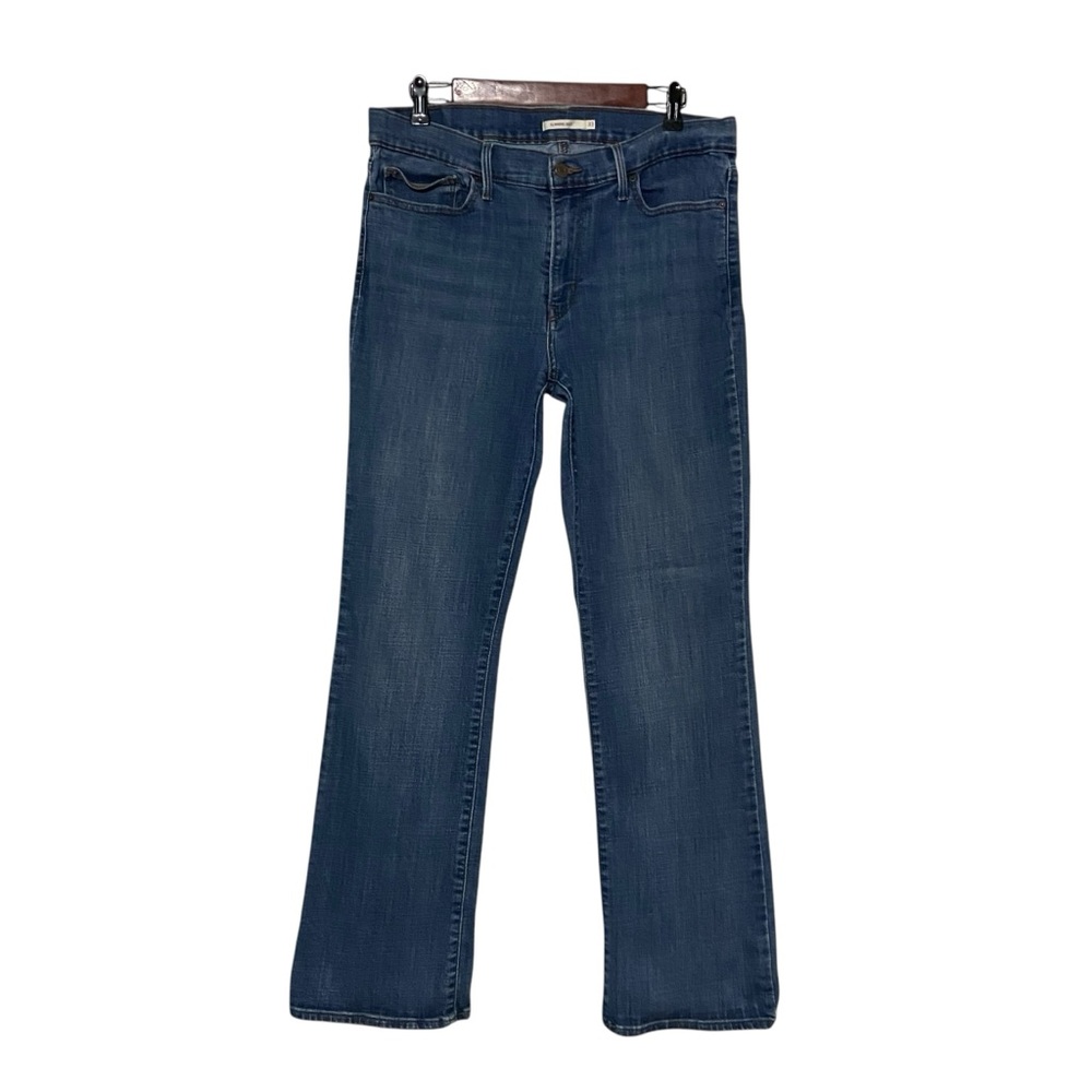 Levi’s Slimming Boot Cut Dark Denim Jeans Blue